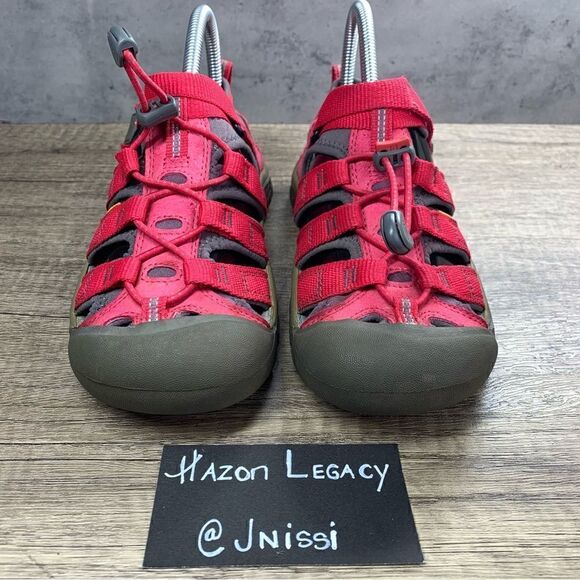 Keen~Youth Girl’s~”Newport H2” Outdoor Washable Hiking Red Rose~Sandals~Size 4 - Picture 3 of 12